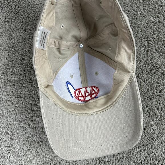 Napa Racing Hat Mens One Size Beige AAA Know How Strap Back Casual Cap - Picture 7 of 8